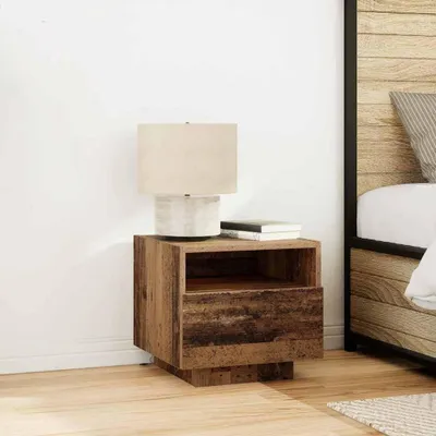 Produktbild von vidaXL Nachttisch Altholz 40 x 39 x 37 cm Holzwerkstoff