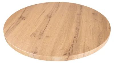 Produktbild von Tischplatte Joan | 70 x 70 cm| Holz | Farbe: Eiche | Rund | Holzplatte für Küche & Café
