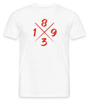 Produktbild von Spreadshirt Stuttgart 1893 Fußball Fan Männer T-Shirt, 3XL, Weiß