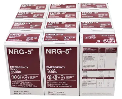 Produktbild von Notverpflegung Emergency Food | 12 x 500 Gramm NRG-5