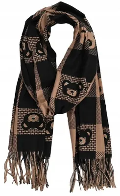 Produktbild von Agrafka Warmer Schal kariert weich glatt Herbst Winter