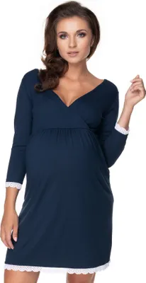 Zdjęcie produktu dla Damska koszula nocna PeeKaBoo Najlżejszy granatowy L/XL