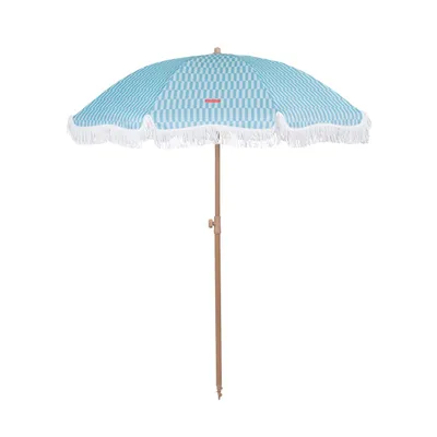 Produktbild von Sonnenschirm Strand Polyester 210x180cm Blau