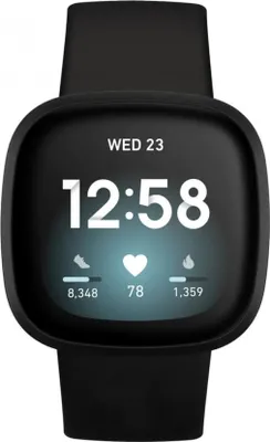 Produktbild von INF Uhrenarmband für Fitbit Versa4/Fitbit Versa3/Fitbit Sense/Fitbit Sense2 Schwarz M
