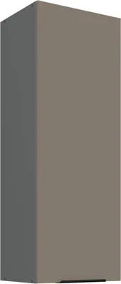 Produktbild von Hoher Küchenoberschrank LUNARA – Breite 40 cm, Dunkelbeige/Anthrazit