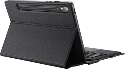Produktbild von DUX DUCIS case TK foldable with Wireless Keyboard passend für SAMSUNG Tab S9/S9 FE/S10 FE black