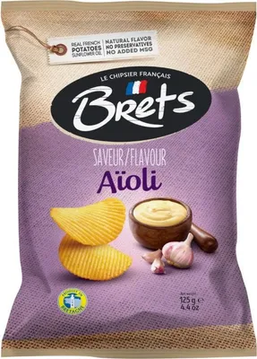 Produktbild von Brets knusprige Chips mit Aioli Geschmack 125g