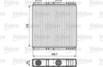 Produktbild von VALEO 811543 Wärmetauscher Innenraumheizung Kühler für RENAULT Clio III Schrägheck (BR0/1, CR0/1) LAGUNA III Grandtour (KT0/1) LAGUNA III (BT0/1)