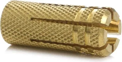 Zdjęcie produktu dla 1x kotwa mosiężna Ø20x48mm Kotwa, kołek rozporowy, kotwa rozporowa, kotwa z gwintem wewnętrznym, metryczna