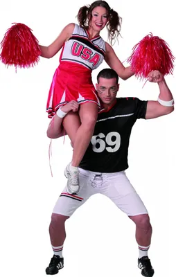 Produktbild von Cheerleader Kostüm USA für Damen Large