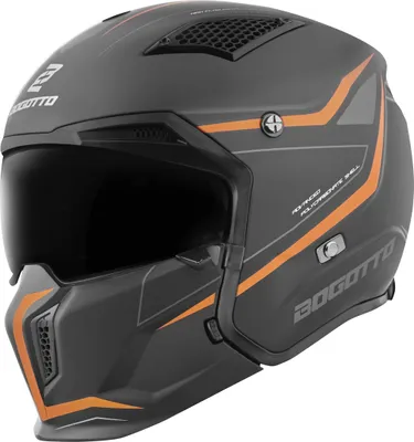 Produktbild von Bogotto Radic WN-ST 22.06 Helm, orange/schwarz, 2XL
