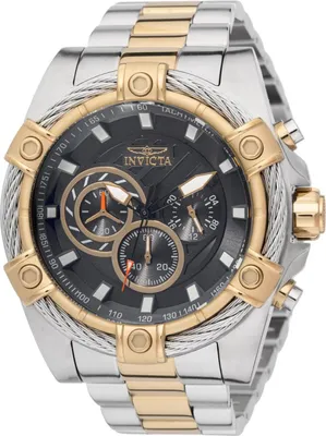 Zdjęcie produktu dla Invicta Bolt 49748 Zegarek Męski - Mechanizm Kwarcowy - Stal Nierdzewna z Szarym Tarcza - 52 mm