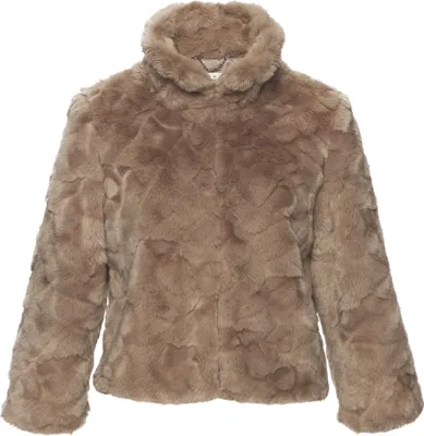 Produktbild von LASCANA Fellimitatjacke taupe Größe 42