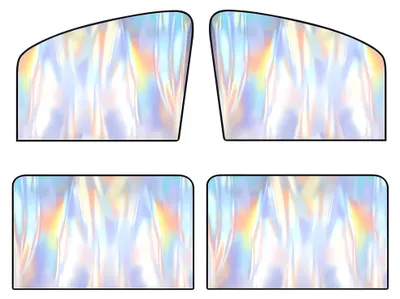 Immagine prodotto di Set di 4 parasole magnetici per auto