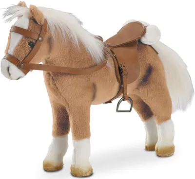Produktbild von Götz 3401926 Haflinger Fritz Pferd mit Sattel - Plüschpferd für Puppen