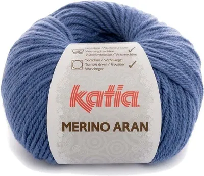 Zdjęcie produktu dla Katia Merino Aran 45 Blue Przędza dziewiarska
