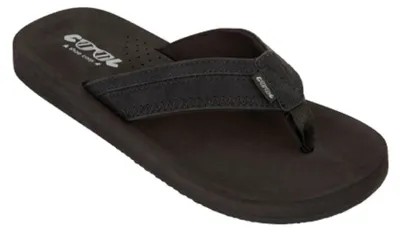 Imagen del producto de Cool Shoe Corp. Chanclas para hombre Cloud Black, suela de EVA con forma anatómica, resistentes al agua, talla 41