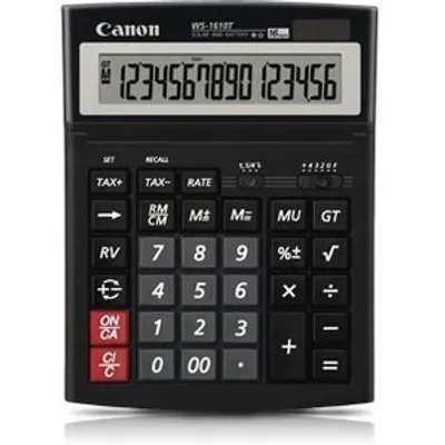 Produktbild von Canon WS-1610T, Desktop, Display-Rechner, 16 Ziffern, Schwarz