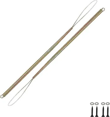 Produktbild von Holzschließer 2 Stück - Holzschließer mit Haken - Rückziehschließer - Fliegengaas - Holzschrauben - Holztüren - Holzbetten - Gartentüren.