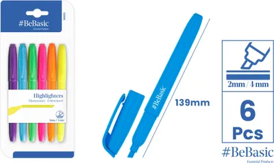 Produktbild von Zakreślacze fluorescencyjne, różne kolory, 6 sztuk