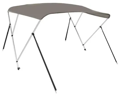 Produktbild von Bimini Bootsverdeck - 3-Bogen Sonnendach - Hohe Dachkonstruktion - UV- und Sonnenschutz - Wasserdicht und reißfest - 183x140x137 cm - Armeegrün