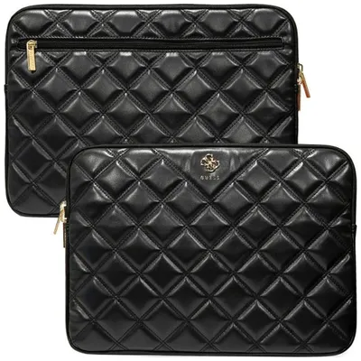 Produktbild von Guess Gesteppte 4G Laptop-Tasche 14" - Schwarz
