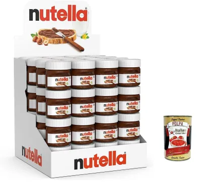 Produktbild von Ferrero Italian Gourmet Crema Spalmabile Nuss-Nougat Mini Gläser 64x25g + Polpa