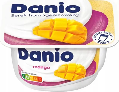 Zdjęcie produktu dla Danio Serek homogenizowany mango 130 g