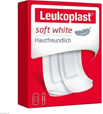 Produktbild von Leukoplast soft white Str.19x72mm 12st/38x72mm 8st 20 St