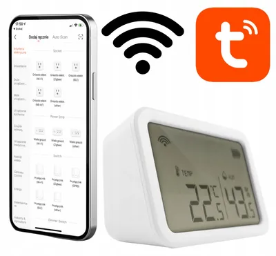 Produktbild von Tuya Smart Thermo-Hygrometer LCD Luftfeuchtigkeitssensor