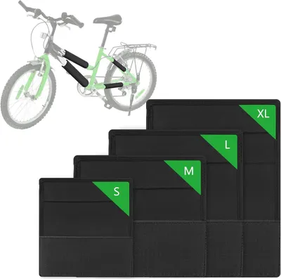 Immagine prodotto di Set di 4 protezioni per telaio di bicicletta, ideali per il trasporto e la protezione