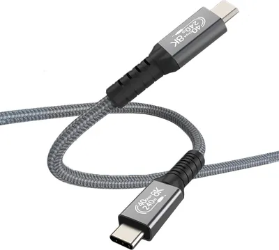 Produktbild von MMOBIEL USB4 Kabel 1 m - 240W Schnellladekabel USB-C zu USB-C - 8K@60Hz - 40 Gbps