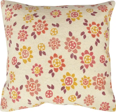 Zdjęcie produktu dla Poduszka dekoracyjna 45 x 45 cm (Chiffa Spice) poszewka na poduszkę z wypełnieniem - 100% bawełna - Wysokiej jakości poszewka na poduszkę z zamkiem błyskawicznym
