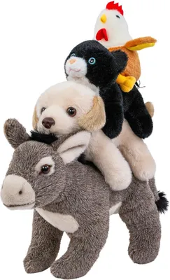 Produktbild von Kuscheltier Bremer Stadtmusikanten 28 cm Esel Hund Katze Hahn Uni-Toys