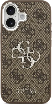 Produktbild von Handyhülle für iPhone 17, Guess Hardcase 4G Big 4G Classic Logo, Braun