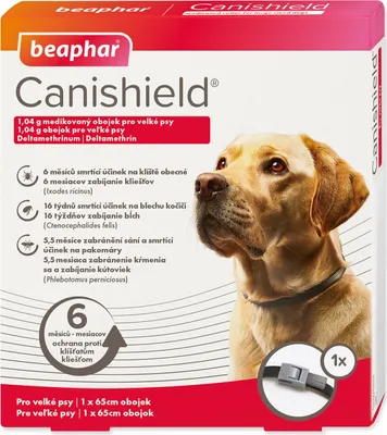 Obrázok produktu pre Obojok Beaphar antiparazitný Canishield 65cm!