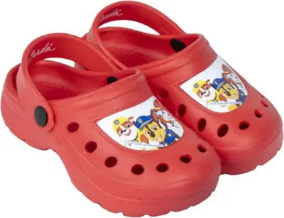 Produktbild von Paw Patrol Rubble Chase Marshall Jungen Kinder Clogs Badeschuhe – Rot / 30/31