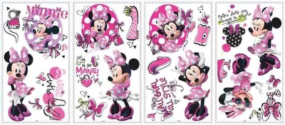 Obrázok produktu pre Roommates Rmk2554Scs Rm - Disney Minnie Fashionista nástenné tetovanie, PVC, B