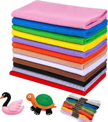 Produktbild von Filzstoff 12 Rollen 20 x 90 cm, 1,4 mm, Brauntöne, für Basteln