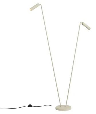 Produktbild von Moderne Stehleuchte Beige 2 Lichter GU10 35mm Thomas