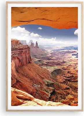 Produktbild von Gerahmtes Poster - Rahmen in heller Eiche - Amerika arizona schlucht geologie - 70x100 cm - Wand Bild - Wanddeko - Wandbilder - Wandposter - Bilderrahmen - Bilder - Kunstdruck - P2NPA70x100-2645