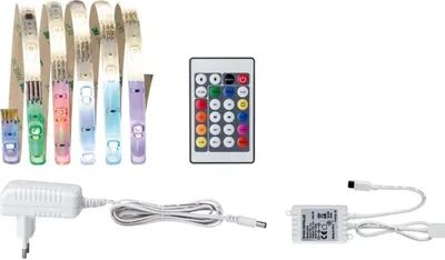 Produktbild von Paulmann Function Digital LED Strip Set 1,5m RGB+W 5,5W 230/12V 24VA Weiß Kunststoff