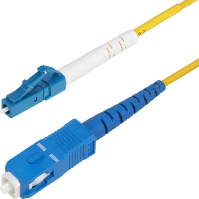 Image de StarTech.com 1m (3.3ft) LC vers SC (UPC) OS2 Simple Mode Fibre Optique Simplex, 9/125µm, Laser optimisé, 40G/100G, Insensible à la courbure, Faible perte d'insertion