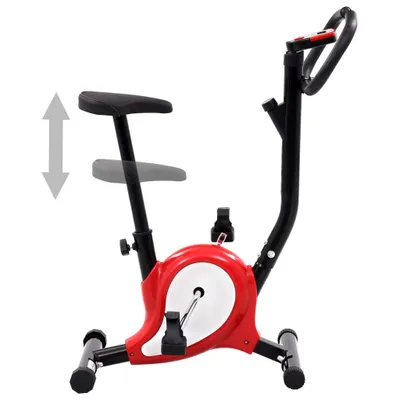 Immagine prodotto di vidaXL Cyclette con trasmissione a cinghia rosso