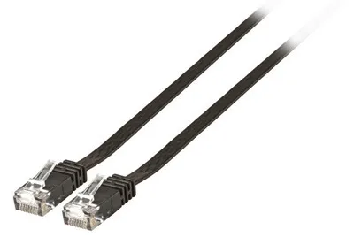 Immagine prodotto di Cavo piatto RJ45 U/UTP, Cat. 6, 3 m,  -- nero