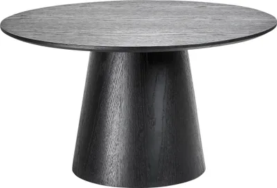 Zdjęcie produktu dla BELIANI Stolik kawowy czarny płyta MDF blat okleina podstawa stolik pomocniczy nowoczesny design do salonu