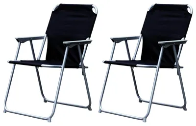 Image de 2'er set chaise de camping tissu Oxfort métal différentes couleurs