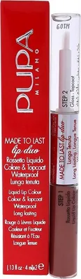 Produktbild von PUPA Milano Made To Last Lip Duo, Nude, Natural Nude, 2 Farben, Feuchtigkeitsspendend, Frauen, Glanz