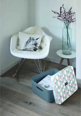 Produktbild von Sunware Aufbewahrungsbox - blau-grau - Kunststoff - 45 x 35 cm - 24 l