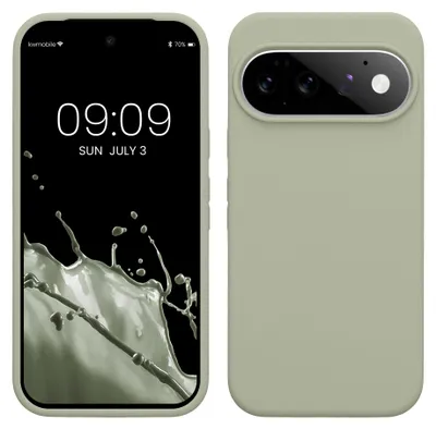Produktbild von kwmobile Handyhülle für Google Pixel 11 / Pixel 11 Pro Hülle - Case Silikon - Kabelloses Laden - Schutzhülle Cover in Graugrün